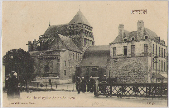 REDON  MAIRIE ET EGLISE ST SAUVEUR - Redon