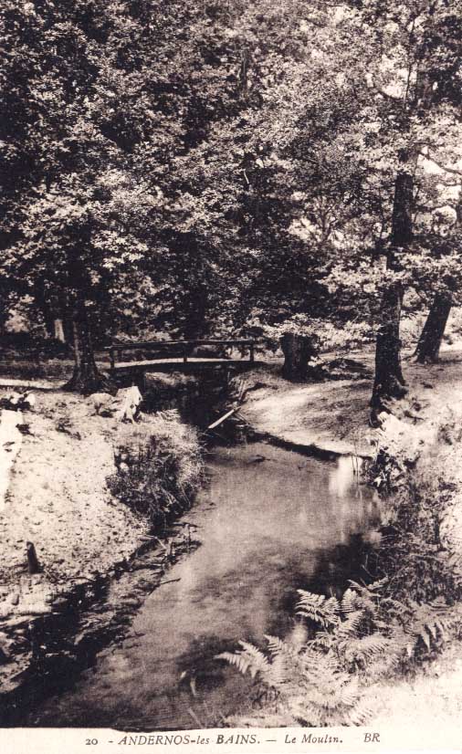 Cpa Andernos Les Bains (33, Gironde) Le Moulin . Bloc Frères édit à Bordeaux - Andernos-les-Bains