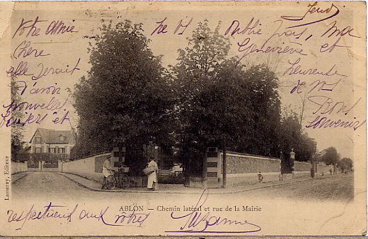 ABLON  RUE DE LA MAIRIE 1904 - Ablon Sur Seine