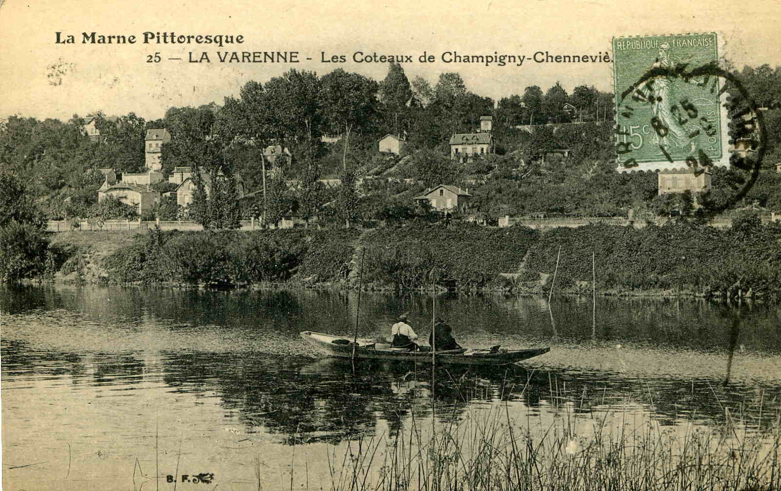 LA VARENNE - VAL DE MARNE - TRES BELLE CPA ANIMEE. - Champigny Sur Marne
