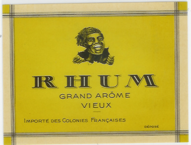 448/ ETIQUETTE DE RHUM GRAND AROME VIEUX Importé Des Colonies Françaises - Rhum