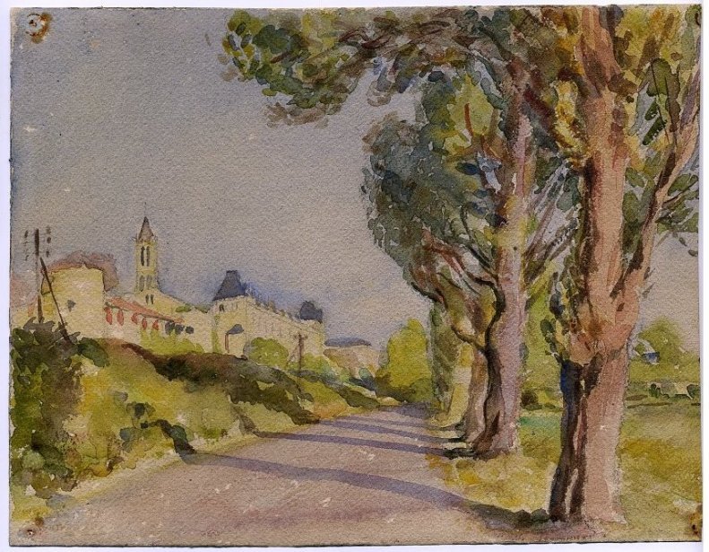 33 - LA REOLE . Gironde: 3 Aquarelles De 1943 . - Aquarelles