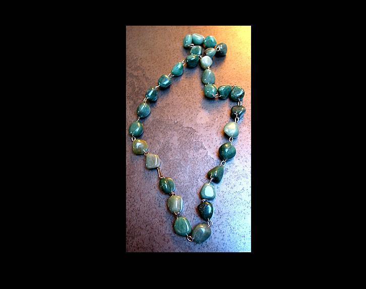 Beau Collier En Pierres Années 60 / Great Stone Necklace From The 60's - Halsketten