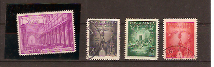 LOT 18 VATICAN N° 147 ** N° PA 13-14-15 Oblitérés - Used Stamps