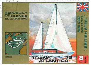 VOILE TIMBRE NEUF REPUBLIQUE DE GUINEE EQUATORIALE TRANS ATLANTIQUE 1972 - Sailing