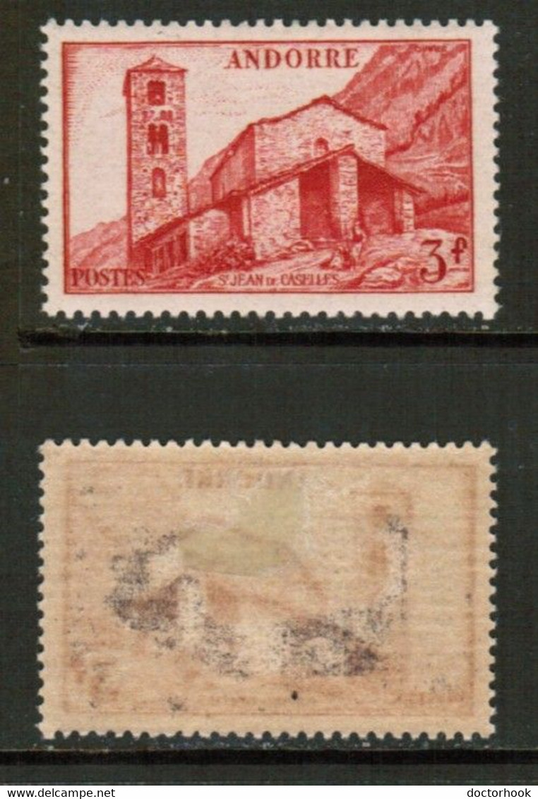 FRENCH ANDORRA   Scott # 115* MINT HINGED (CONDITION AS PER SCAN) (WW-2-47) - Unused Stamps