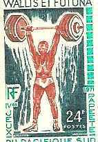 HALTEROPHILIE TIMBRE NEUF WALLIS ET FUTUNA JEUX PACIFIQUE SUD PAPEETE 1971 - Gewichtheben