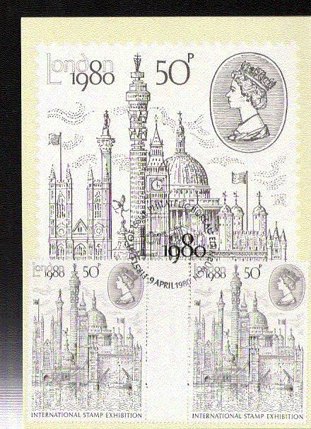 G B  CARTE MAXIMUM NUM.YVERT 931 LONDON 80 - PHQ Karten