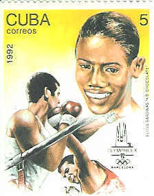 BOXE TIMBRE NEUF CUBA JEUX OLYMPIQUE BARCELONE 1992 - Boxing