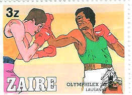 BOXE TIMBRE NEUF ZAIRE OLYMPHILEX 1985 - Boxing