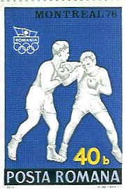 BOXE TIMBRE NEUF ROUMANIE JEUX OLYMPIQUES MONTREAL 1976 - Boxeo