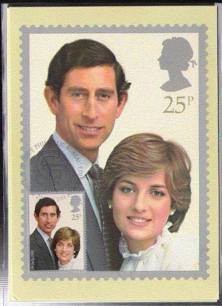 G B  CARTE MAXIMUM NUM.YVERT 1002 CHARLES ET DIANA MARIAGE - Cartes PHQ