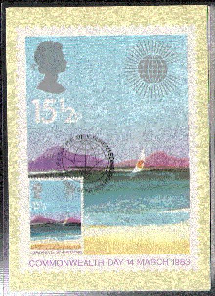 G B  CARTE MAXIMUM NUM.YVERT 1071 PAYSAGES DU COMMONWEALTH - Carte PHQ