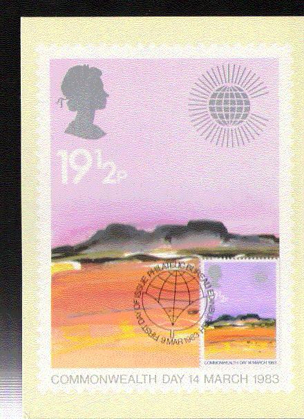 G B  CARTE MAXIMUM NUM.YVERT 1072 PAYSAGES DU COMMONWEALTH - Tarjetas PHQ