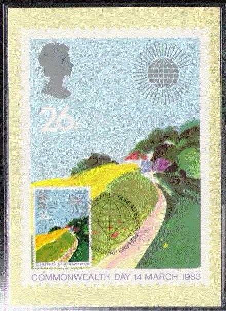 G B  CARTE MAXIMUM NUM.YVERT 1073 PAYSAGES DU COMMONWEALTH - Carte PHQ