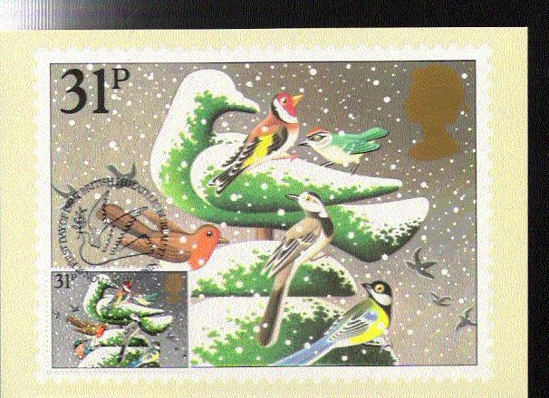 G B  CARTE MAXIMUM NUM.YVERT 1111 ILLUSTRATION DE CHANT DE NOEL - Cartes PHQ