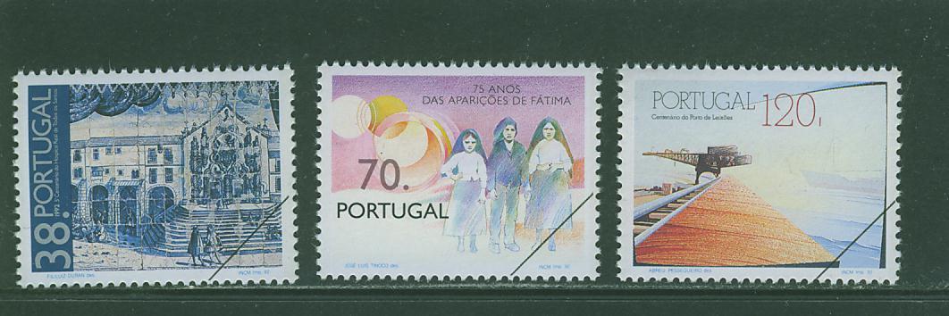 SPE0008 Specimen Hopital Royal Azulejos Apparitions Fatima Port De Leixos Jetée Grue 1908 à 1910 Portugal 1992 Neuf ** - Autres & Non Classés