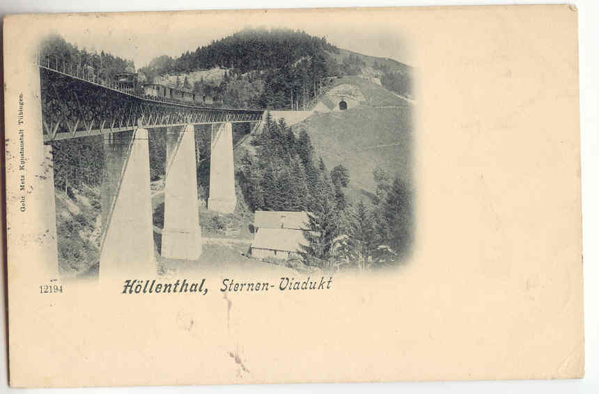 4990 - Höllenthal - Sternen-Viadukt "1898" - Hochschwarzwald