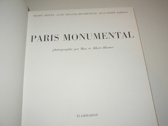 PARIS MONUMENTAL - Flammarion - Paris