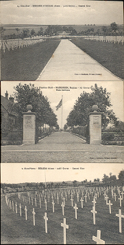 FIRST WORLD WAR 10 DIFFERENTE CPA CIMITIERE CEMENTERIOS CEMETERY  BELLEAU SOMME BROOKWOOD THIAUCOURT WAEREGHEM SURESNES - Guerre 1914-18