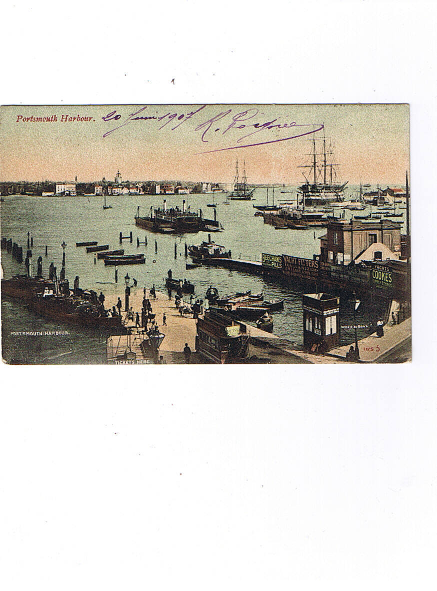 PORTSMOUTH  Harbour  Carte Circulée 1907 - Portsmouth