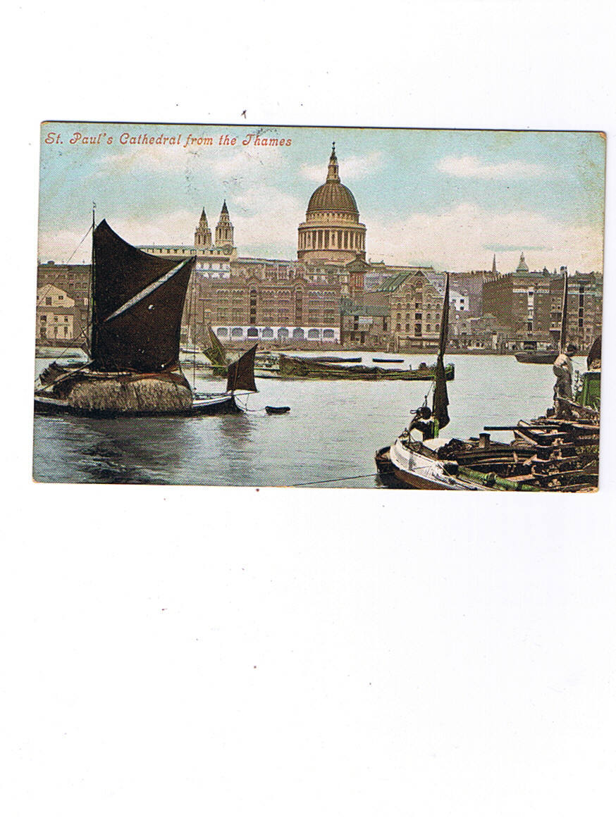 LONDON   St Paul Cathédrale  Carte Circulée 1906 - St. Paul's Cathedral