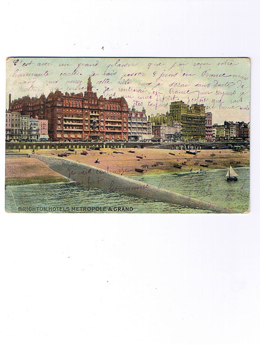 BRIGHTON  Hotel Metropole   Carte Circulée   1905 - Brighton