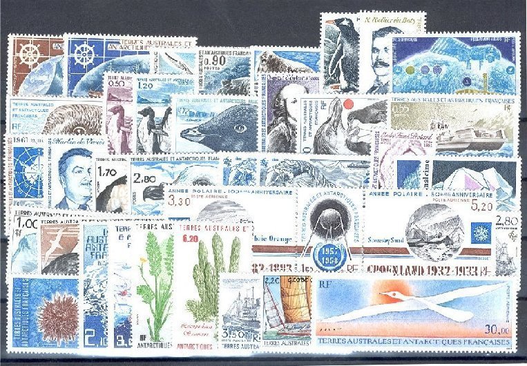 FRENCH ANTARCTIC TERRITORIES, VERY NICE GROUP ALL DIFFERENT, ALL NH EURO 139.00 - Collections, Lots & Series