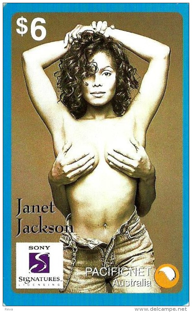 AUSTRALIA $6 JANET JACKSON  SINGER FAMOUS POSE MUSIC MINT 1000 ONLY READ DESCRIPTION !! - Australie