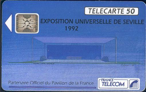 EXPOSITION UNIVERSELLE DE SEVILLE 50 U SC4 06.92 BON ETAT - 1992