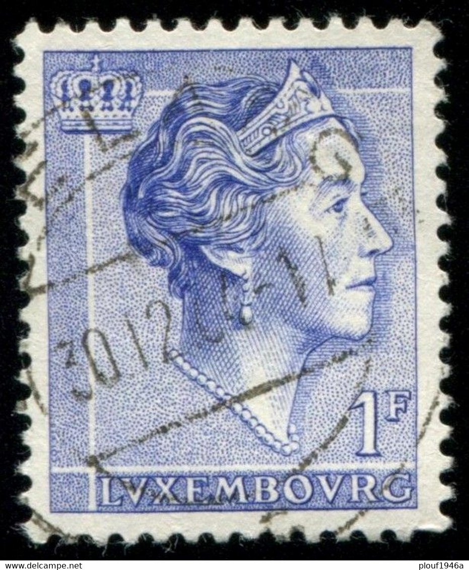 Pays : 286,04 (Luxembourg)  Yvert Et Tellier N° :   583 (o) - 1960 Charlotte, Type Diadème