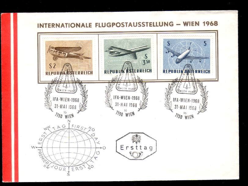 Austria 1968 FDC Internationale Flugpostausstellung-Wien . - Altri & Non Classificati
