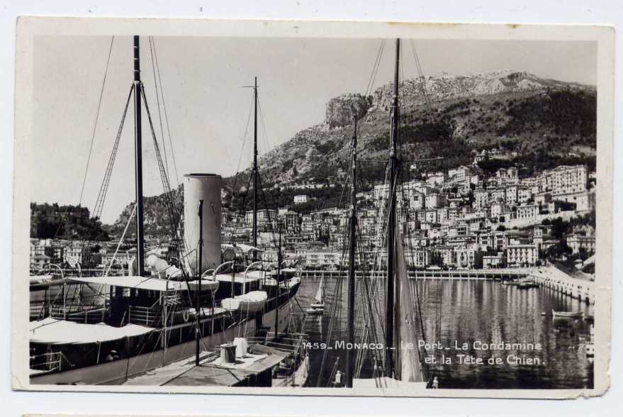 Réf 100  -  MONACO  - Le Port - La Condamine Et La Tête De Chien (1938) - Porto