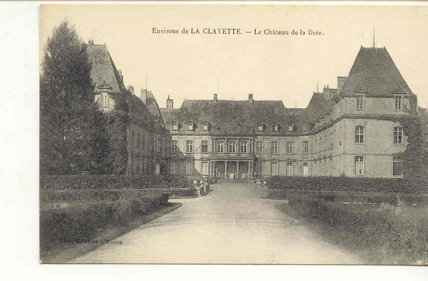 559 2 CPA, Environs De La Clayette, Le Chateau De La Drée. (+ Côté  Ouest) Combier - Autres & Non Classés