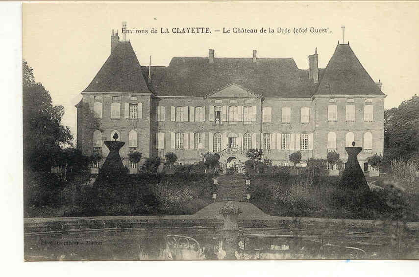 559 2 CPA, Environs De La Clayette, Le Chateau De La Drée. (+ Côté  Ouest) Combier - Autres & Non Classés