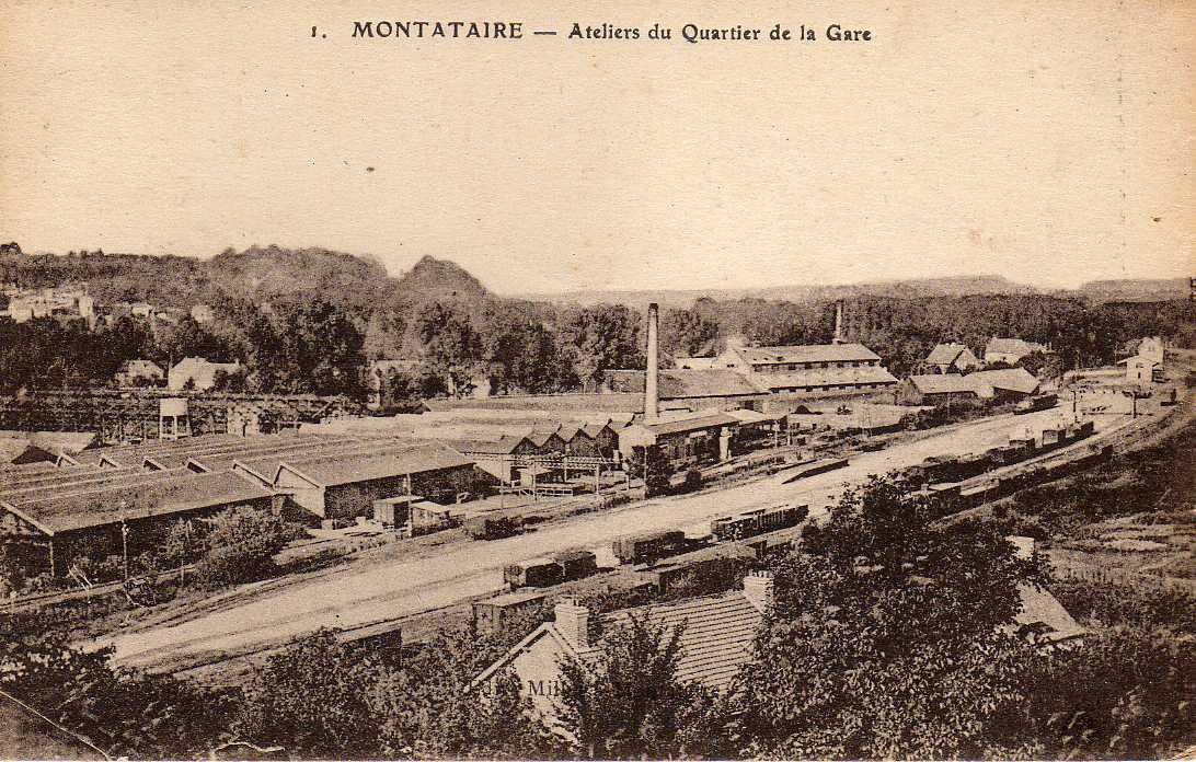 60 MONTATAIRE Ateliers Du Quartier De La Gare, Ed ? 1, 1921 - Montataire