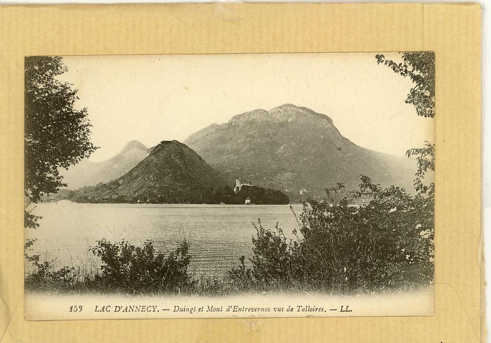 74 - Lac D'Annecy - Duingt Et Mont D'Entrevernes Vus De Talloires - CPA Non Voyagé - Ed LL N° 153 - Duingt