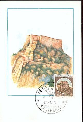 ITALIE CARTE MAXIMUM NUM.YVERT 1445  CHATEAU DE CERRO ISERNIA - Maximumkarten (MC)
