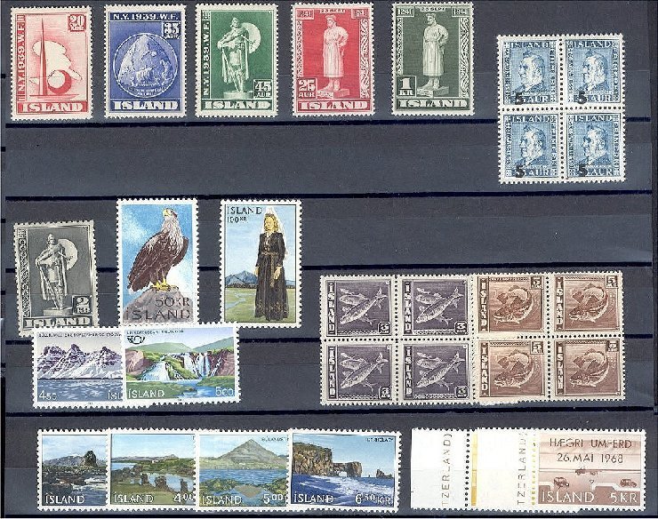 ICELAND - NICE GROUP ONLY NEVER HINGED ** - CATALOG VALUE EURO 65.00 - Collections, Lots & Series