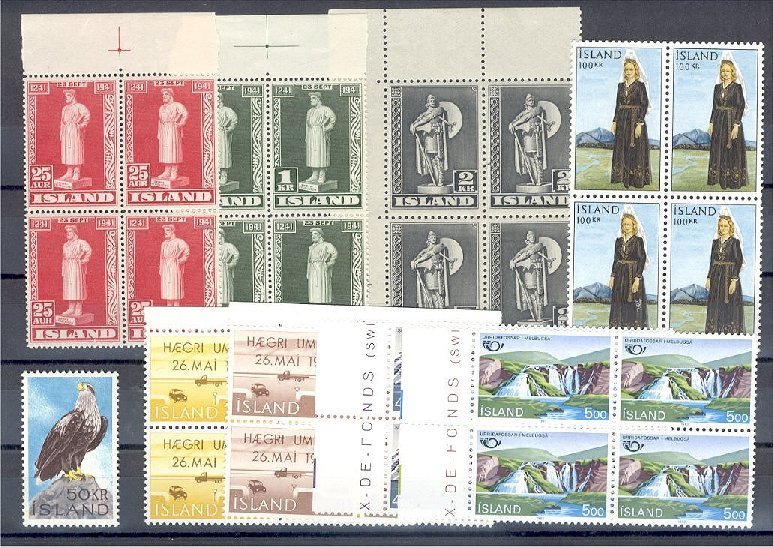 ICELAND VERY NICE  GROUP NEVER HINGED ** (2 STAMPS U) Euro 355.00 - Andere & Zonder Classificatie