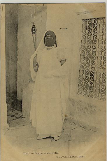 Tunis Femme Arabe Voilée Voyagé En 1902 D Amico - Tunisia