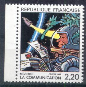 FRANCE 2511 ** MNH La Communication Vue Par MEZIERES COMIC COMICS BD BEDE - Stripsverhalen