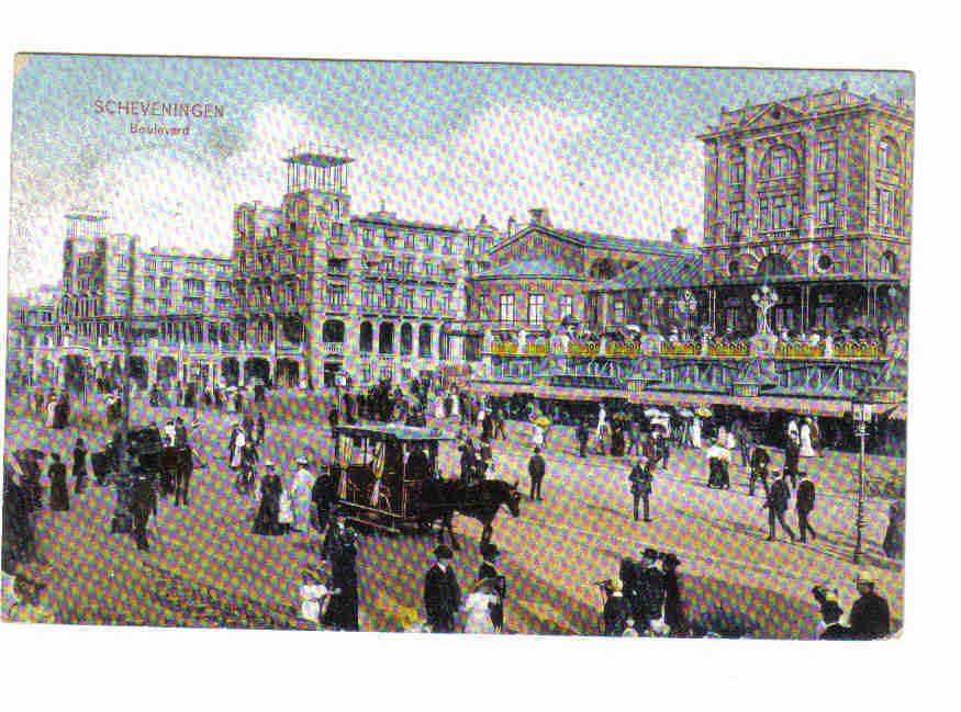 Scheveningen Boulevard 1908  Gelopen - Scheveningen