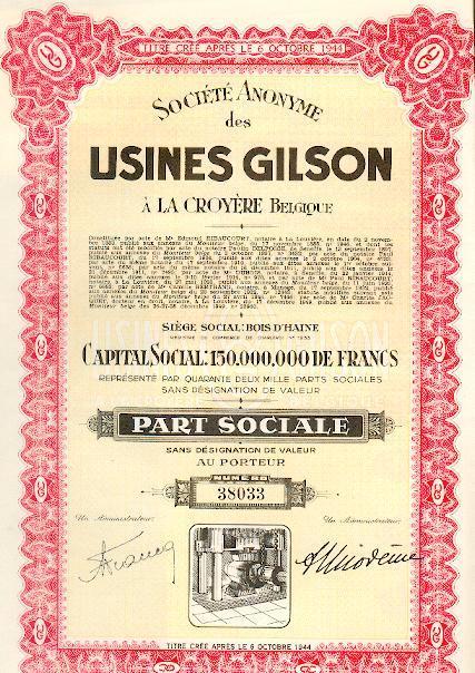 USINES GILSON à La Croyère (avec Belle Vignette) - Autres & Non Classés