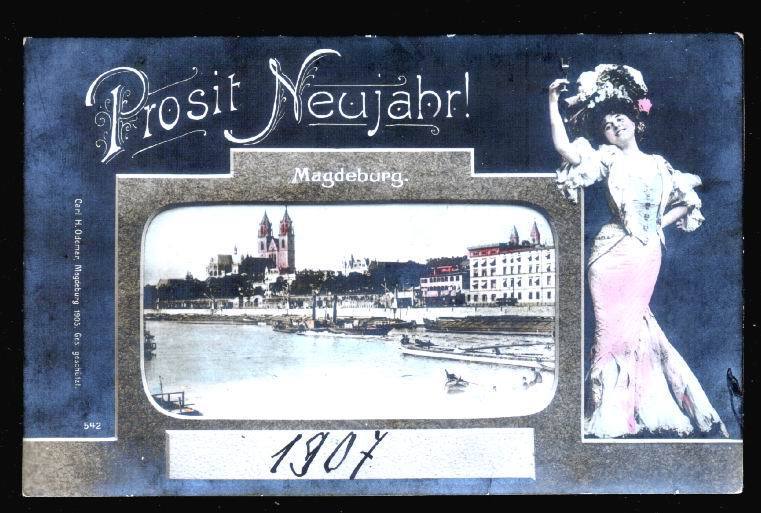 CPA  Magdeburg,GERMANY Original Vintage, Mailed In 1906-1907. - Magdeburg