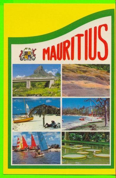 ILE MAURICE, AFRIQUE - MAURITIUS - 6 PAYSAGES DIFFERENTS - CARTE JAMAIS UTILISEE - - Mauricio