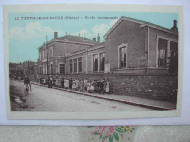 69...NEUVILLE SUR SAONE..ECOLE COMMUNALE..BEAU PLAN ANIME - Neuville Sur Saone