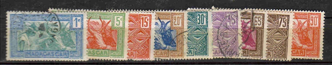 MADA 46 - YT 161 A à 177 Obli - Unused Stamps