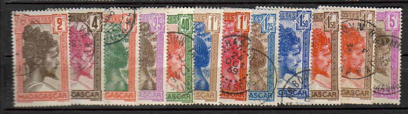 MADA 46 - YT 161 A à 177 Obli - Unused Stamps