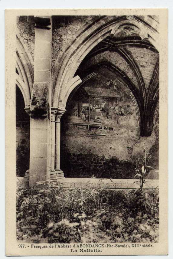 Réf 104  - ABONDANCE  - Fresques De L´abbaye (13ème Siècle) - LA NATITVITE - Abondance